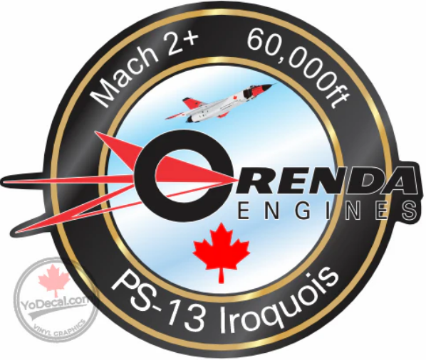 Orenda PS-13 Iroquois Engine Decal