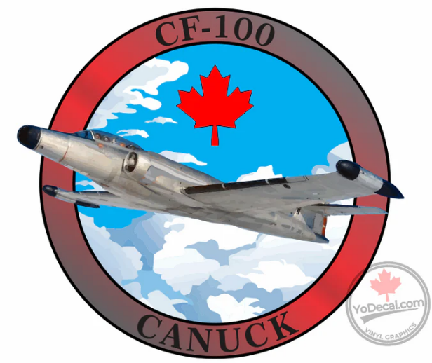 CF-100 Avro Canuck Round Decal