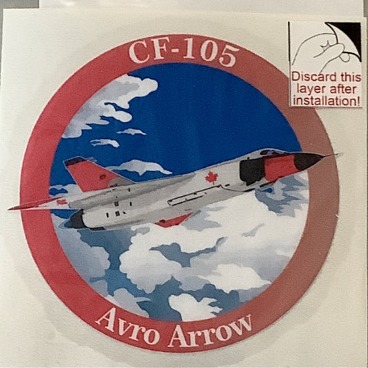 CF-105 Avro Arrow Round Decal