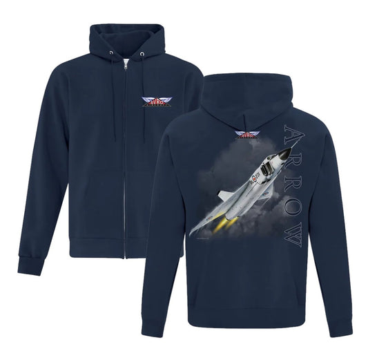 Hoodie - Navy Zip-up